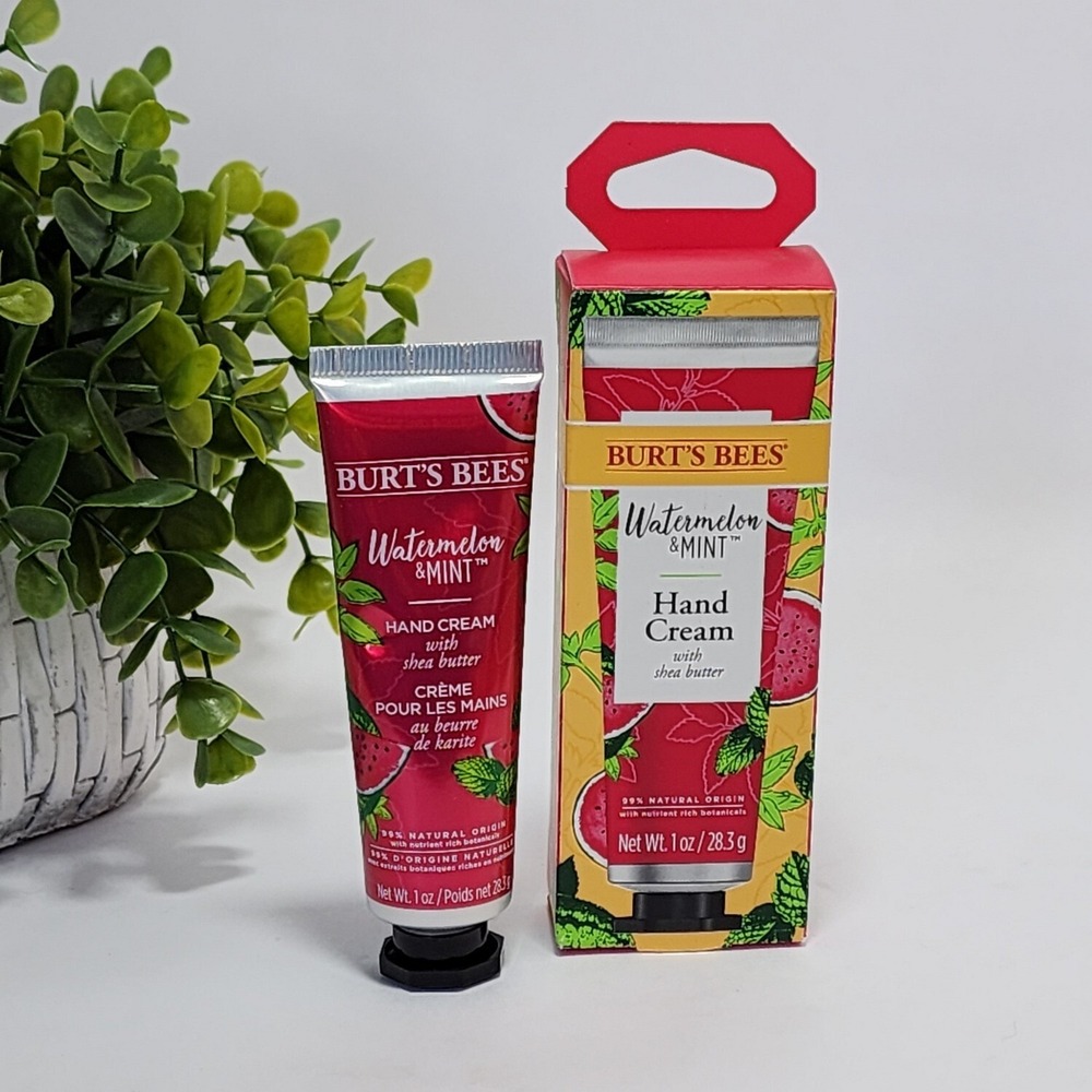 Burts Bees Watermelon and Mint Hand Cream with Shea Butter 1 oz / 28.3 g